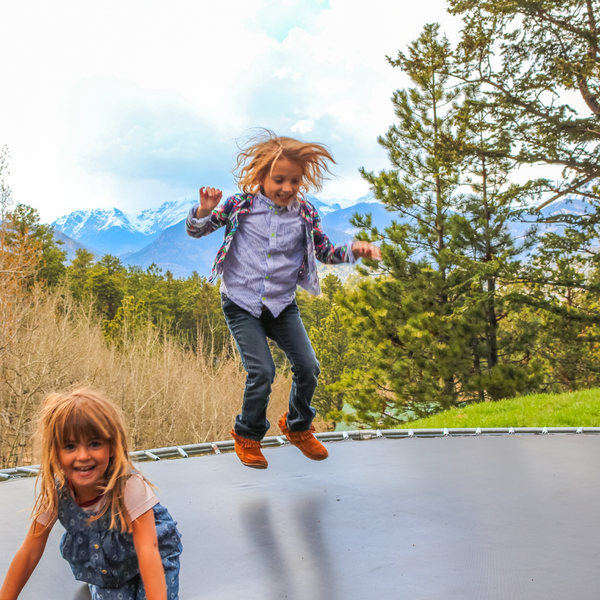 What are the benefits of using an inground trampoline during the winter holidays?