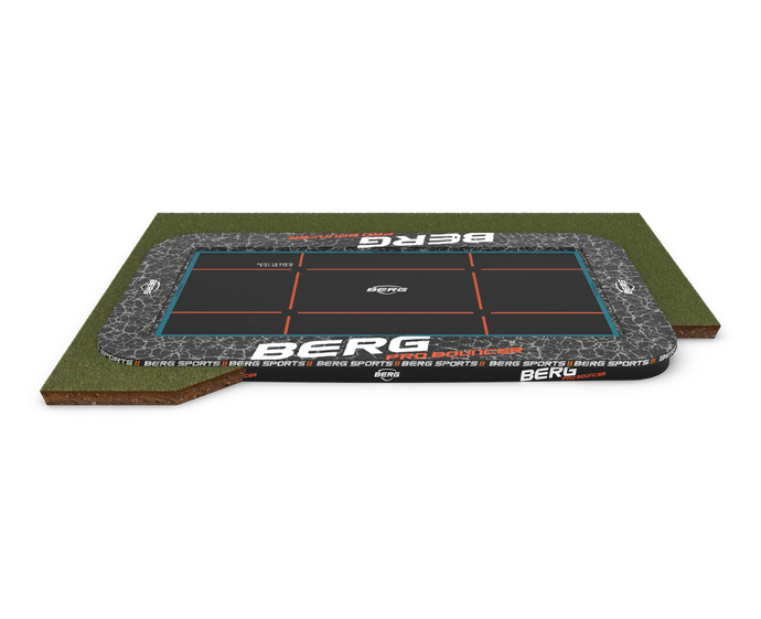 BERG Ultim Pro Bouncer 500 11'x16' Rectangle FlatGround Trampoline