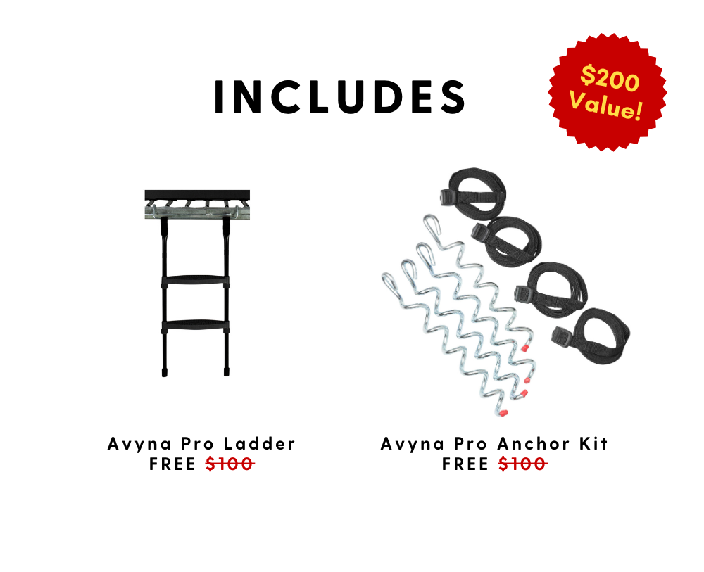 10x14' Rectangle Trampoline ProLine Avyna Above Ground