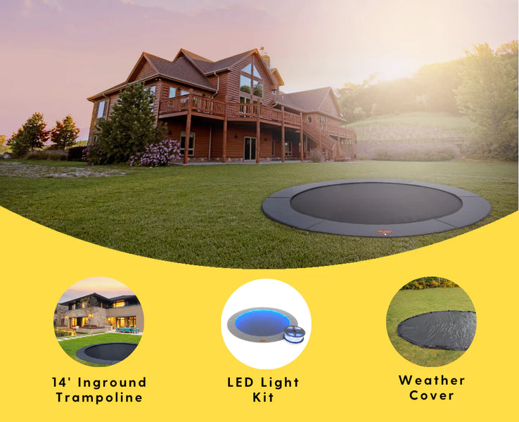 Get the Ultimate Summer Fun Package with the Trampoline.com Inground Bundle Sale