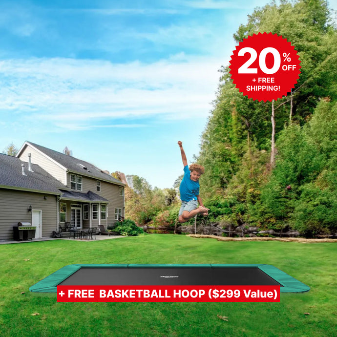 BERG Ultim Champion 10'x16' Rectangle In-Ground Trampoline