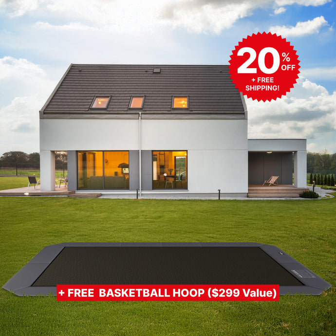 12x18' Rectangle Pro-Line MAX Avyna In-Ground Trampoline