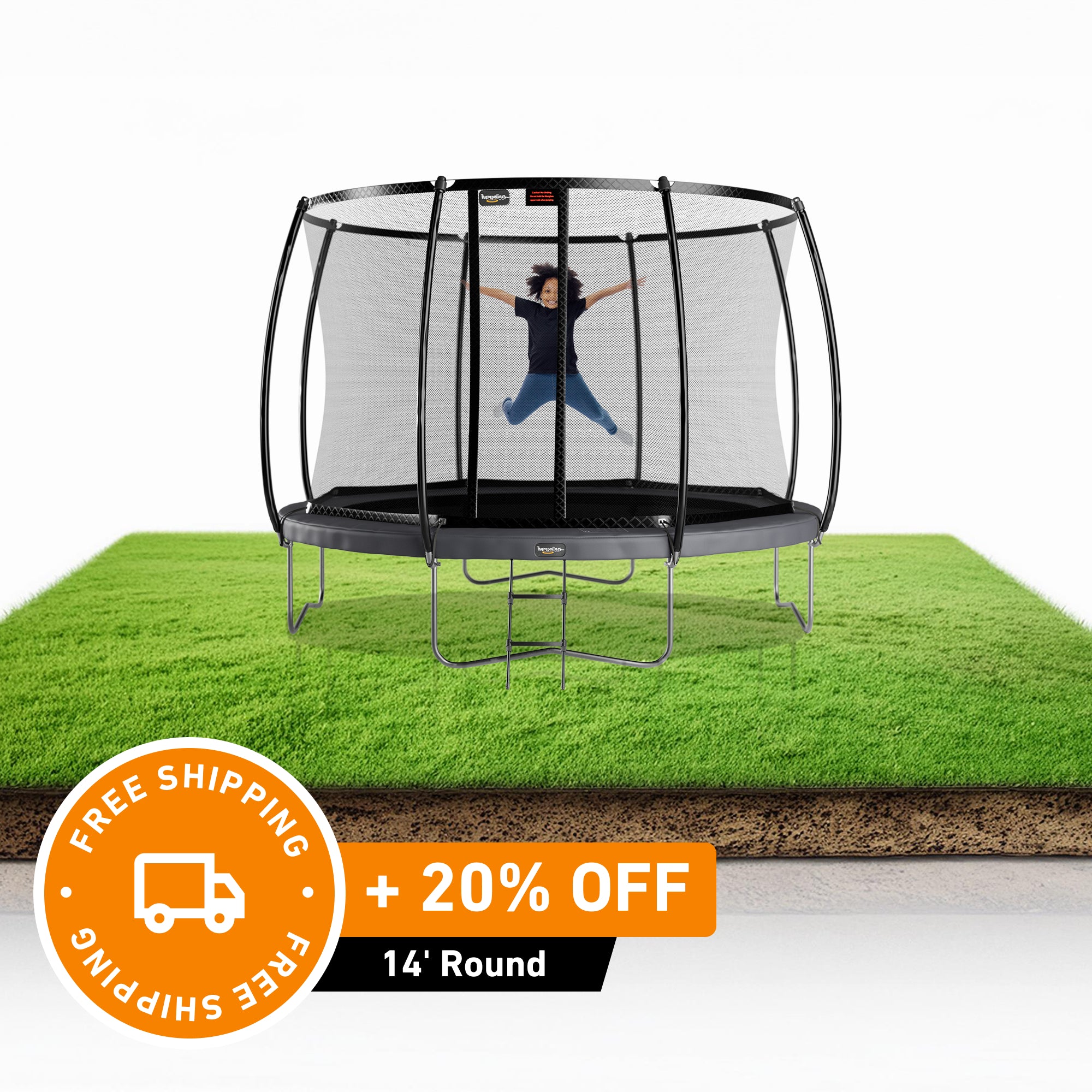 14' Trampoline Round Pro-Line Above Ground | 14' Trampoline