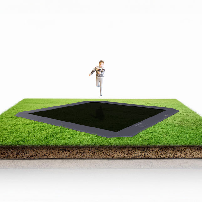 Spring Bundle! 15x15' Square Pro-Line MAX Avyna In-Ground Trampoline + LED + Cover