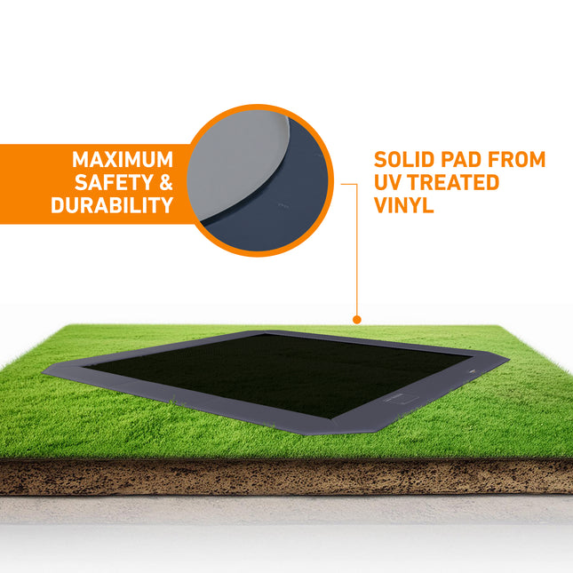 Spring Bundle! 15x15' Square Pro-Line MAX Avyna In-Ground Trampoline + LED + Cover