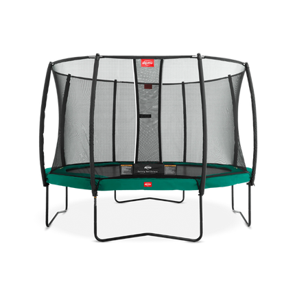 BERG Champion 14' Round Above Ground Trampoline + Safety Net Deluxe