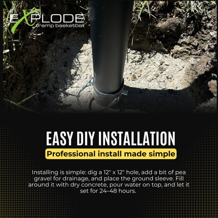 EXPLODE IN-GROUND TRAMPOLINE HOOP