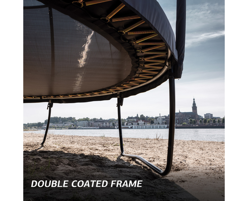 BERG Champion 11' Round Above Ground Trampoline + Net Deluxe