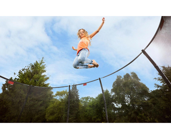 BERG Grand Champion 17' Oval Above Ground Trampoline + Safety Net Deluxe