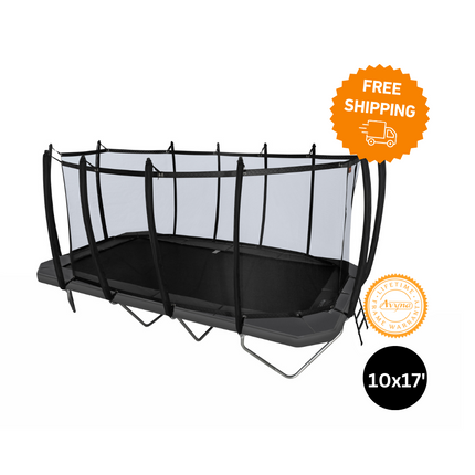 10x17' Rectangle Trampoline Pro-Line Avyna Above Ground with Enclosure