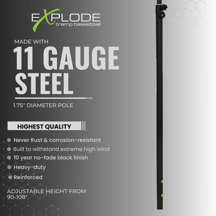 EXPLODE IN-GROUND TRAMPOLINE HOOP