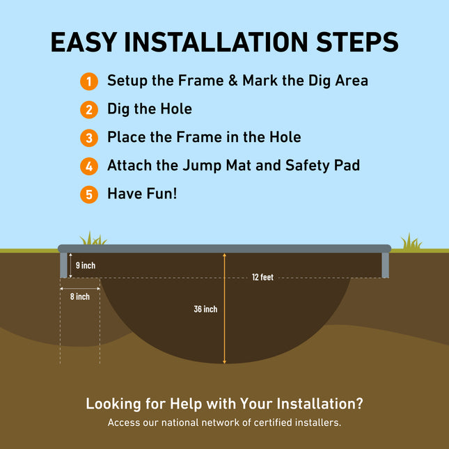 trampoline installation