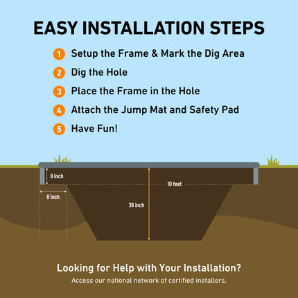 trampoline installation steps