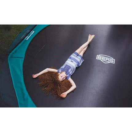 BERG Champion 11' Round Above Ground Trampoline + Safety Net Deluxe