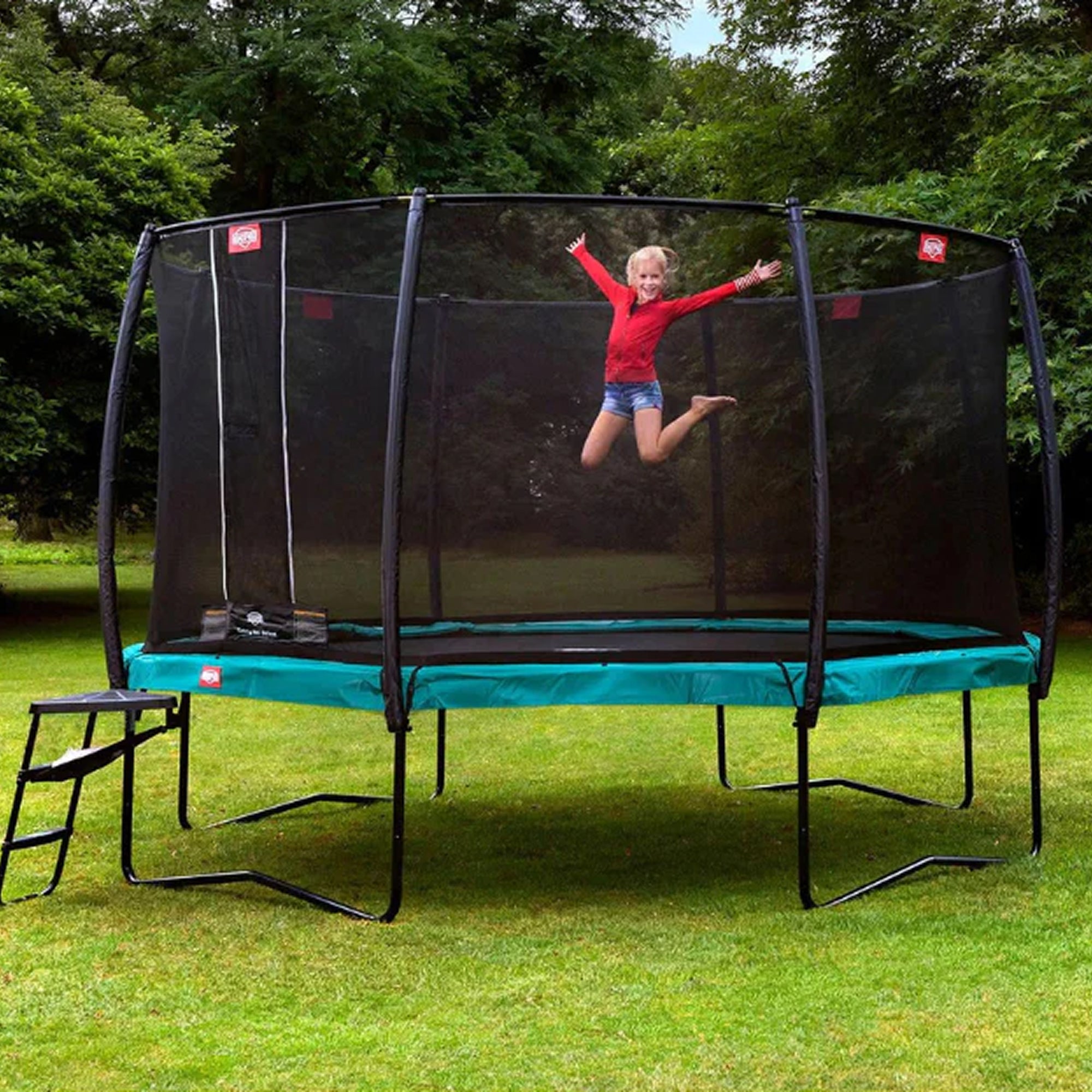 BERG Champion 14' Round Trampoline + Safety Net Deluxe