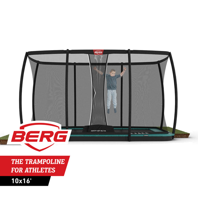 BERG Ultim Champion 10'x16' Rectangle In-Ground Trampoline