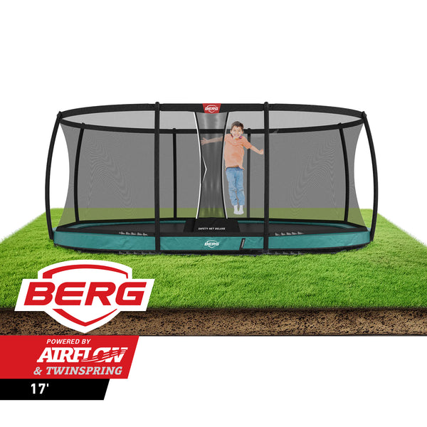 BERG 17' Oval In-ground Trampoline | 17' Oval Trampoline BERG 17' Oval In-ground Trampoline | 17' Oval Trampoline