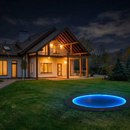 Spring Bundle! 15' Round Pro-Line In-ground Trampoline + LED Lights + Cover
