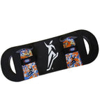 Black with Blue Orange Footbed