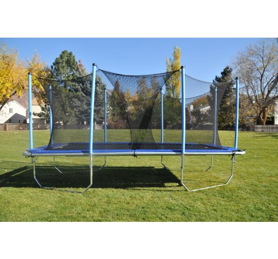 6x12 Rectangle Trampoline 9x15 Frame with Enclosure