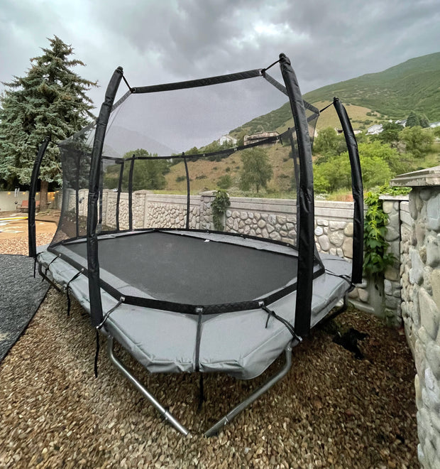10x17' Rectangle Trampoline Pro-Line Avyna Above Ground